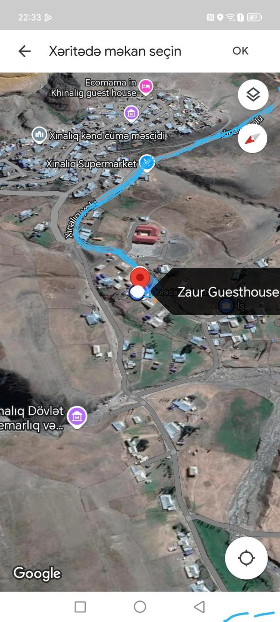 Zaur Guest Hause Hotel Xinaliq Eksteriør billede